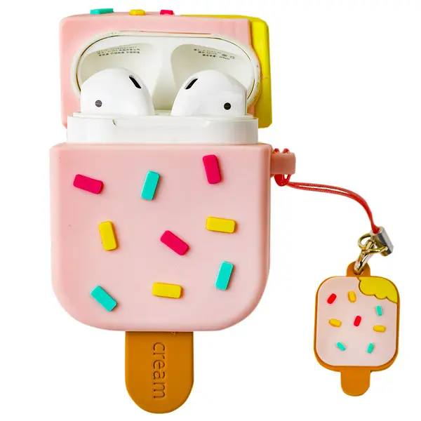 Яркий чехол для  AirPods с зарядным кейсом 