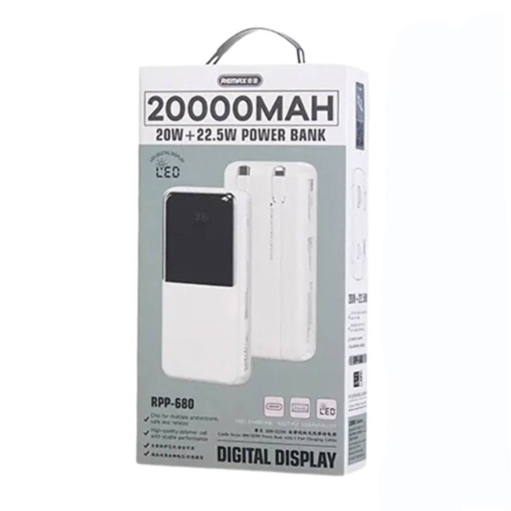Power Bank 20,000mAh 20W+22.5W REMAX RPP-680