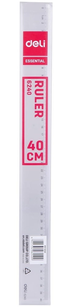 Линейка пластиковая Deli 40 см.