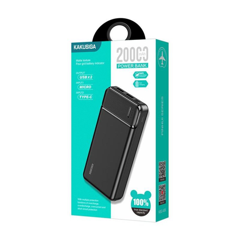 Power Bank Kagusiga 20000 mAh, Черный