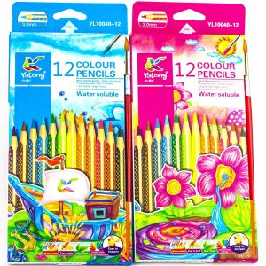  Акварельные цветные карандаши Yalong  12цв