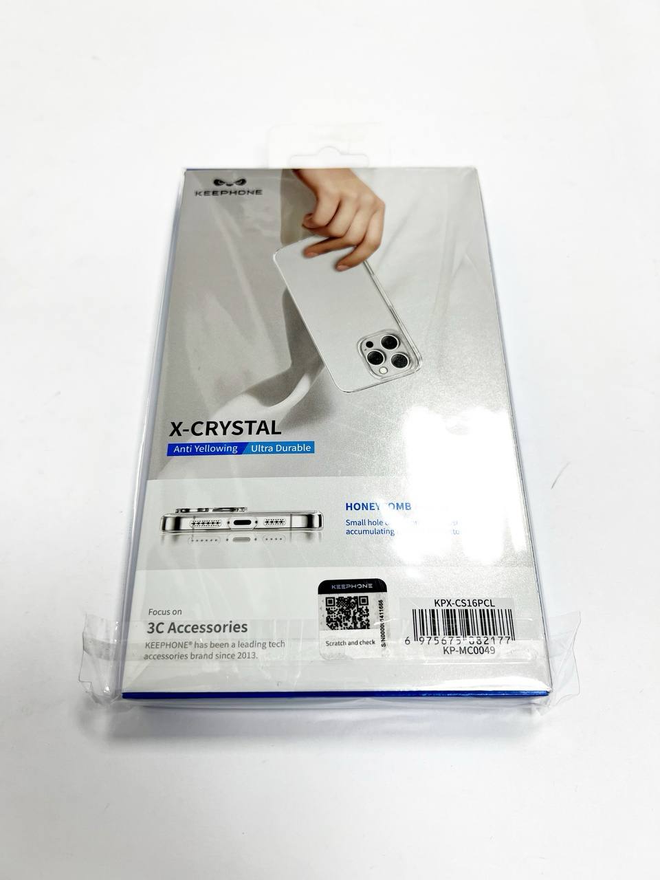 Прозрачный чехол X-Cystal IP 16 Pro 