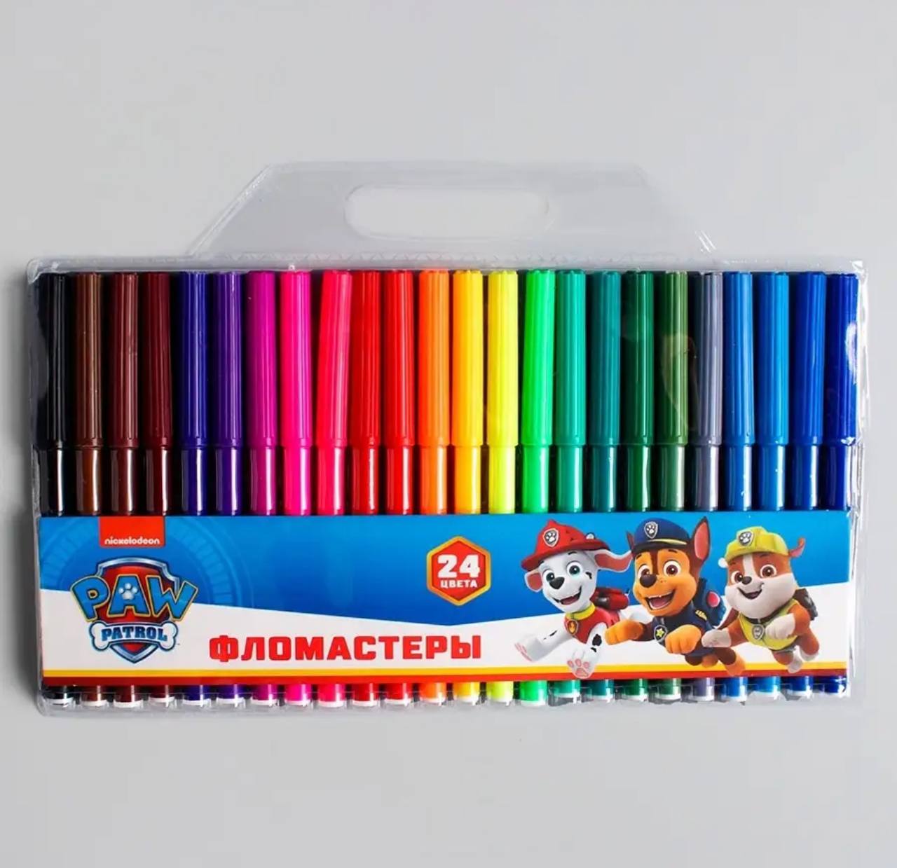 Фломастеры щенячий патруль  24цв