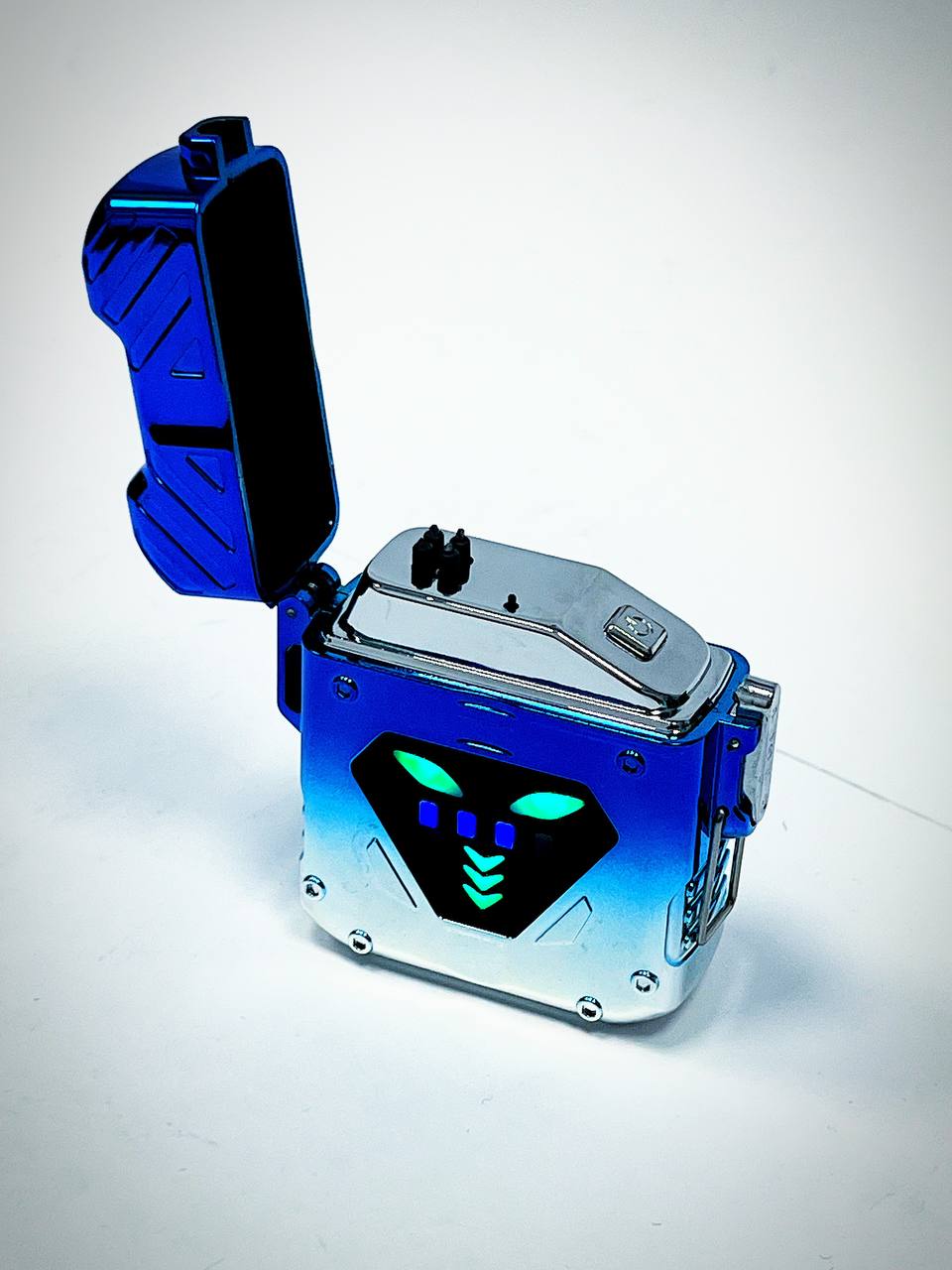 Электронная USB зажигалка ( синий)