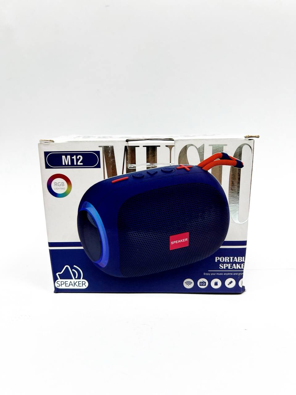Колонка-буфер M12 RGB Speaker с разъемом Type-C