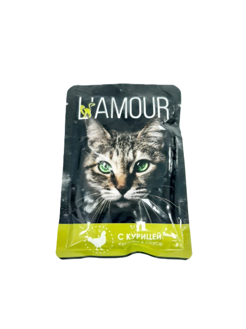 «L’Amour» Корм для кошек курица в соусе 75г