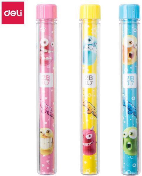 Грифель для мех. карандаша 0.7mm 2B Deli серия Bumpees