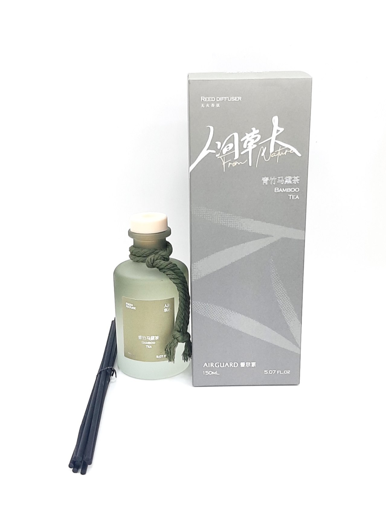 Аромадифузор Airguard 150 ml Reed Diffuser Тросниковый аромат Бамбукого чая 