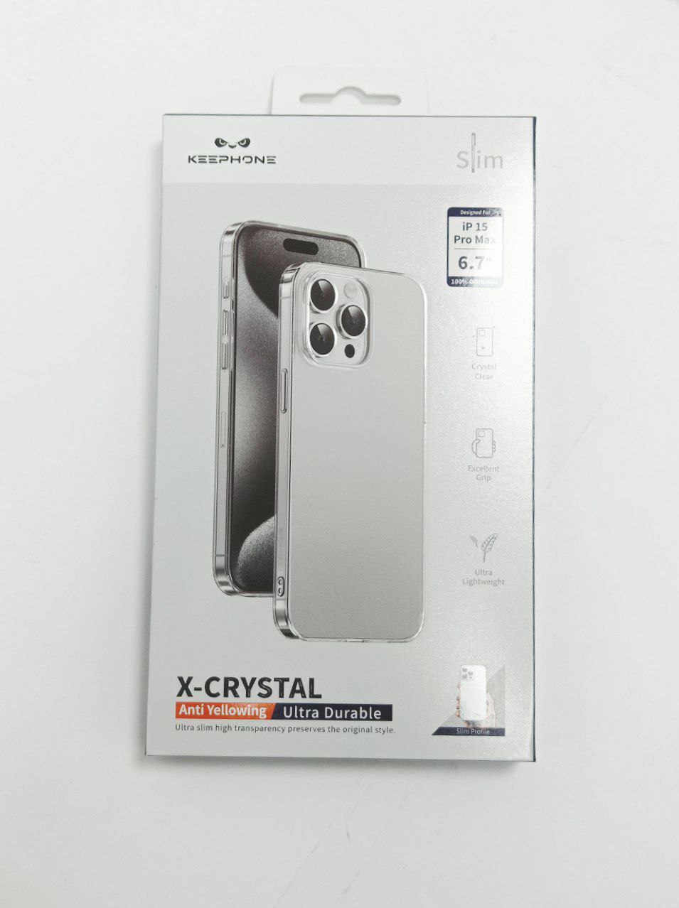Чехол Keephone X-Crystal IP 15 Pro Max