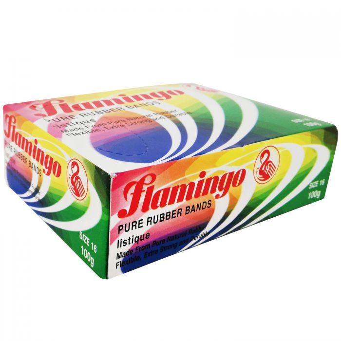 Банковские резинки для денег Flamingo 50 гр. картонная упаковка