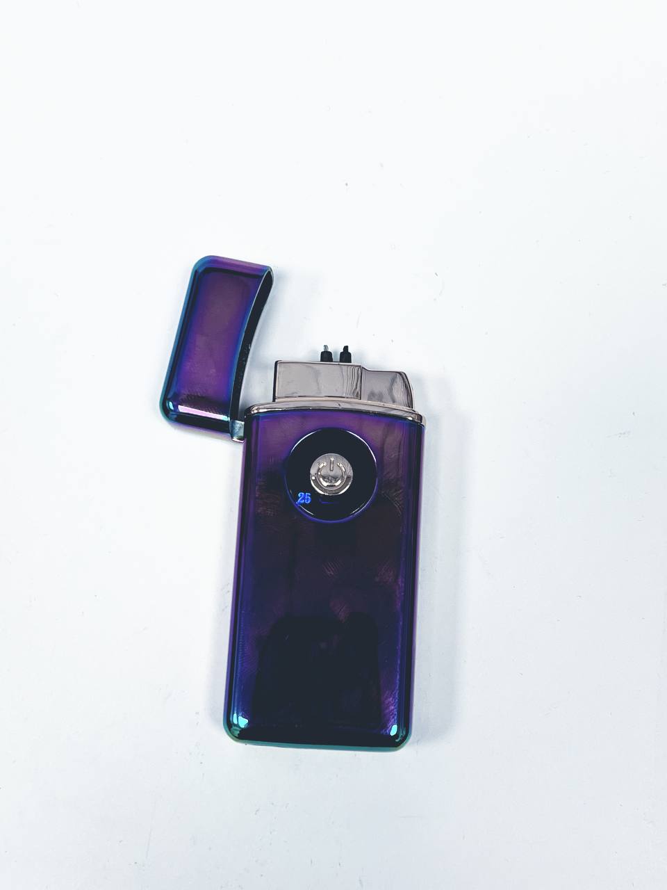 Зажигалка 2 в 1 (USB и Газовая) фиолетовая 