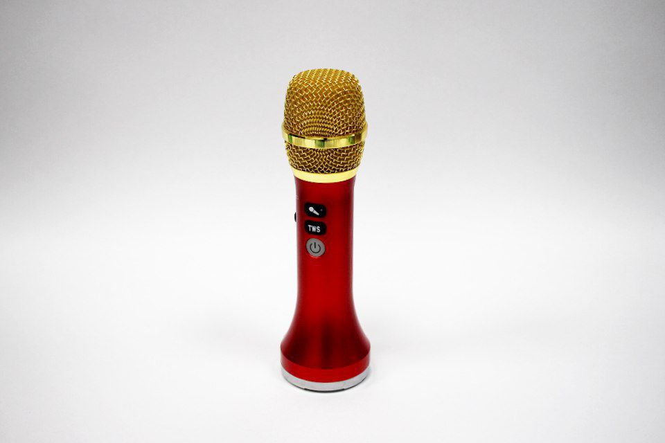 Микрофон Multifunctional karaoke microphone L-1258. Красный