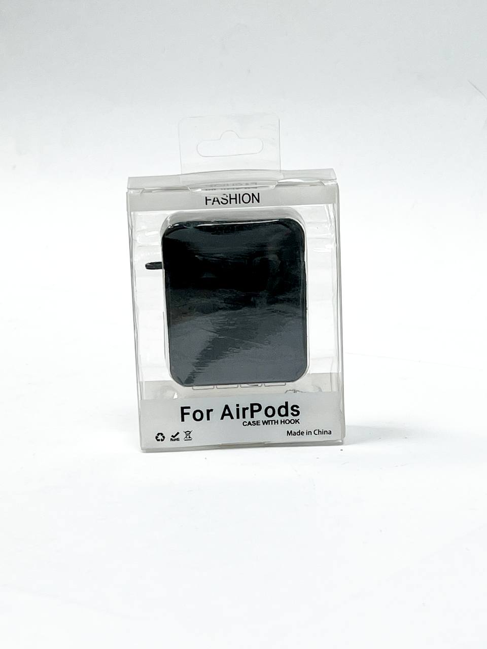 Кожаный чехол для AirPods Fashion цвет красный 