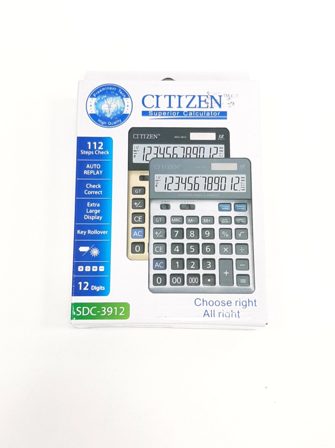 Калькулятор настольный Citizen SDC3912