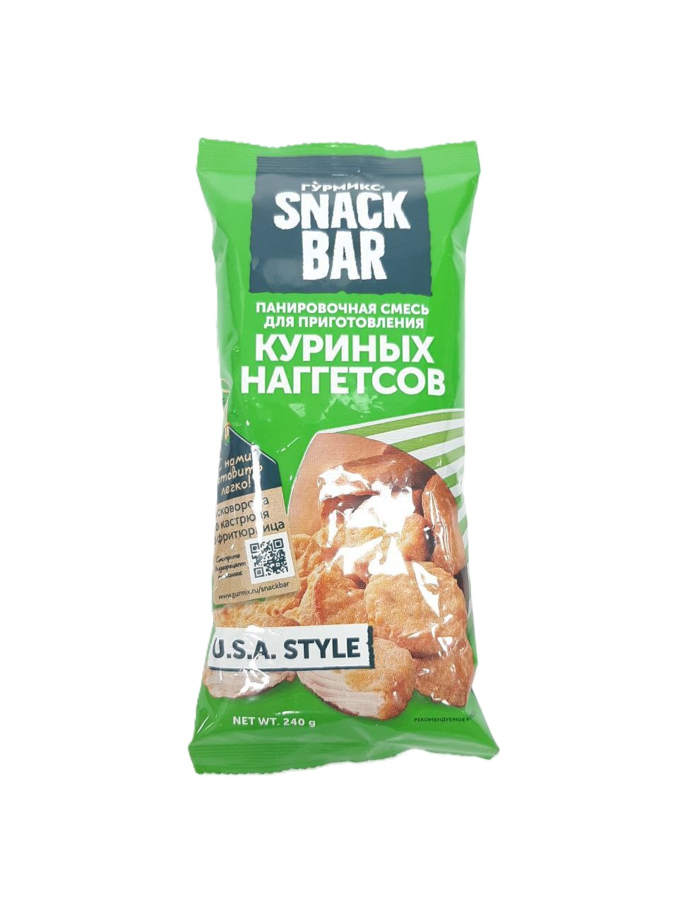 Смесь панировочная Гурмикс для приготовления куриных наггетсов 240 г