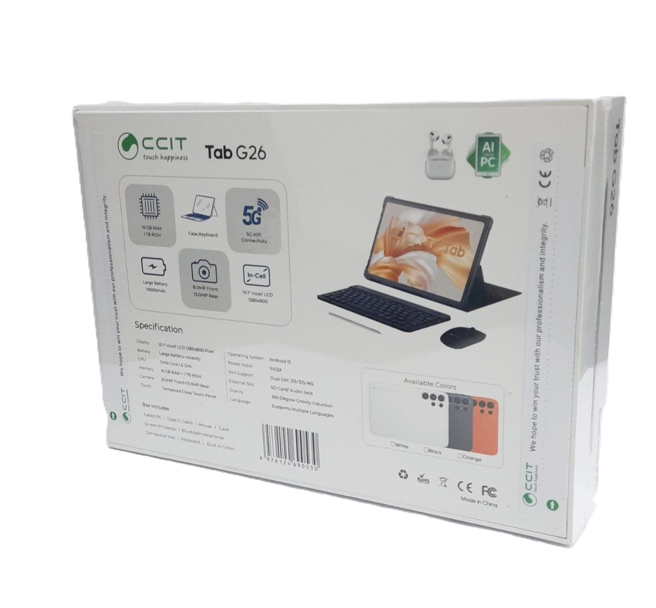 Современный планшет 26-G CCIT Tab 16+1T