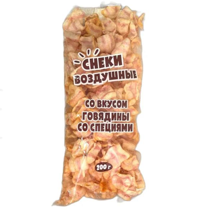 Снек воздушный со вкусом говядины со специями 200г