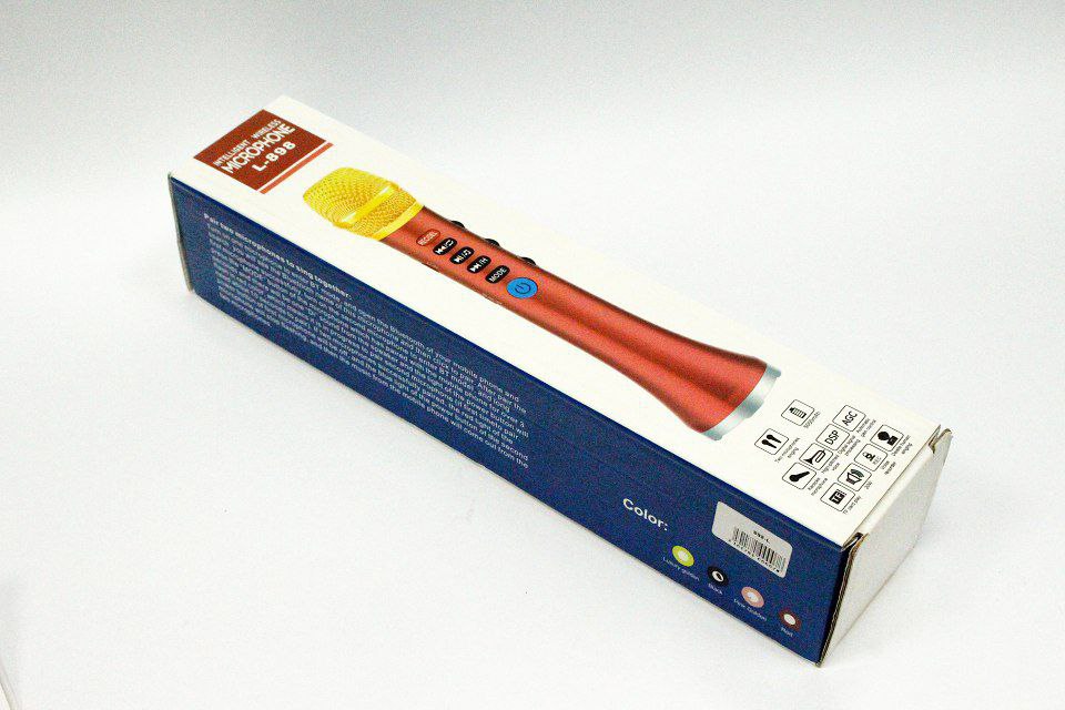 Микрофон Intelligent Wireless Microphone L-898. Красный