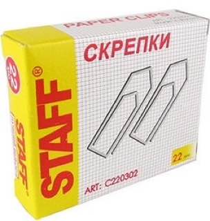 Скрепки STAFF 22 мм