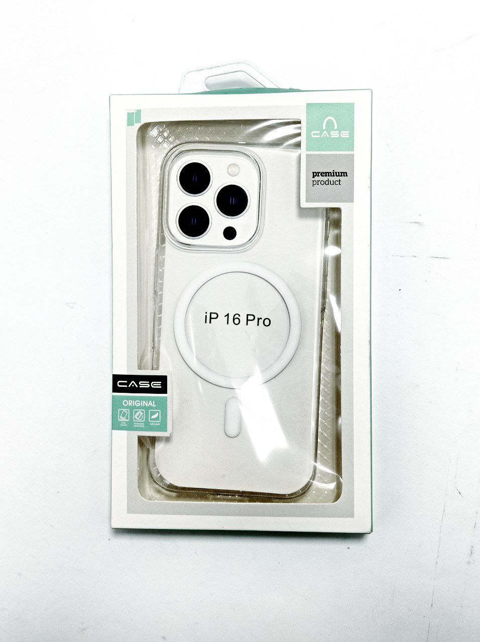 Прозрачный чехол CASE MagSafe IP 16 Pro