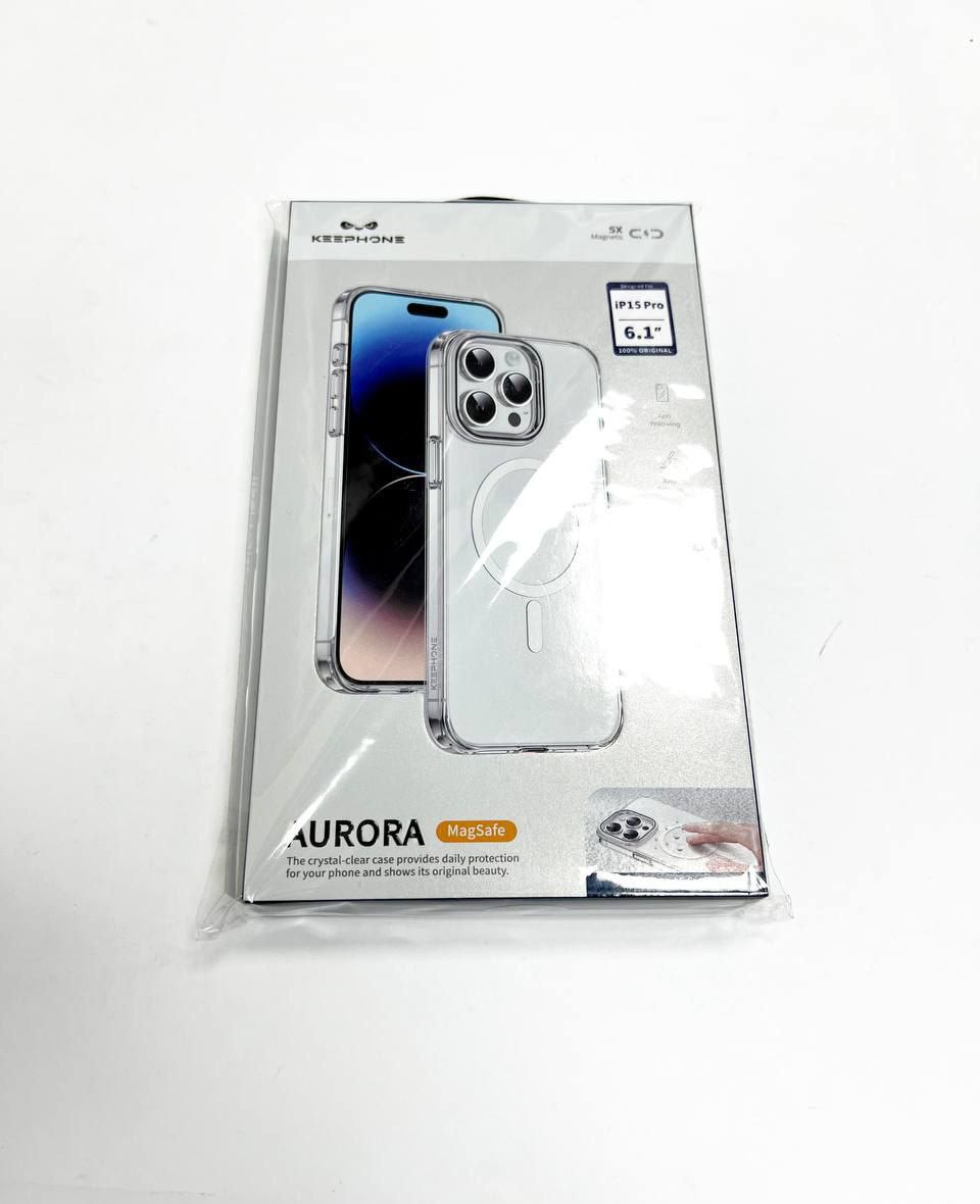 Прозрачный чехол Keephone Magsafe IP 15 Pro