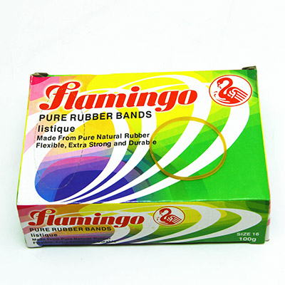 Банковские резинки для денег Flamingo 100 гр. картоннная упаковка