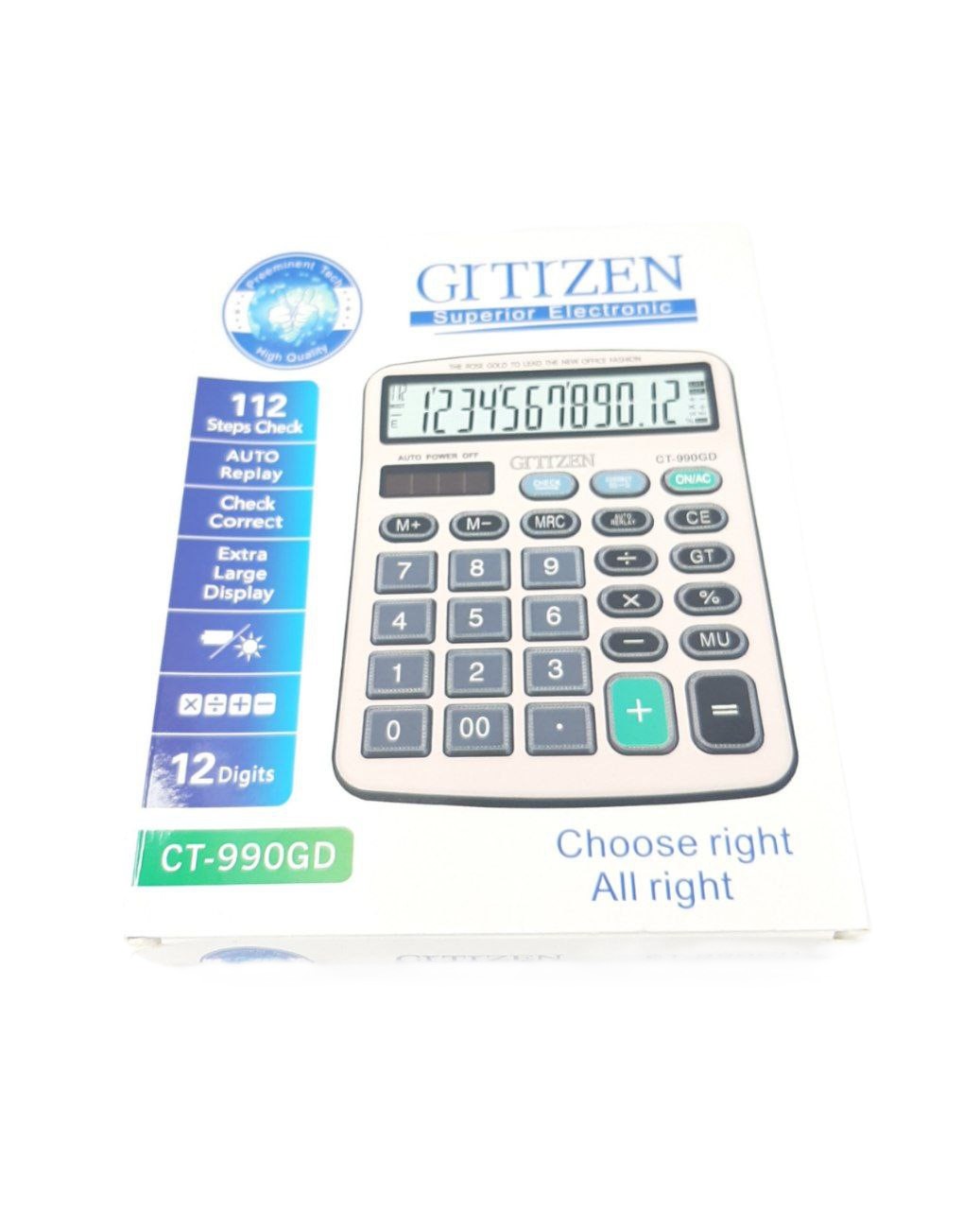 Калькулятор настольный Citizen CT990GD