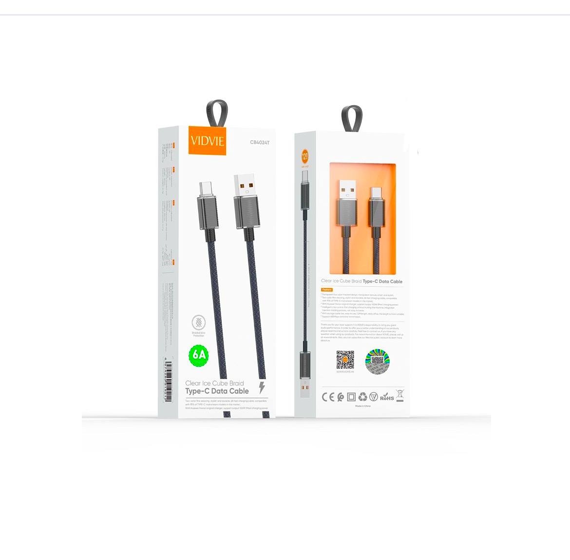 Оригинальный шнур для зарядки 4024-USB_C VIDVIE