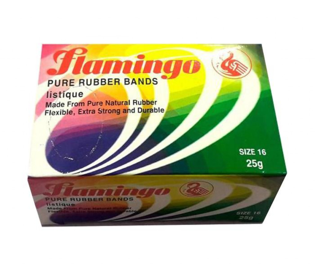 Банковские резинки для денег Flamingo 25 гр. картонная упаковка