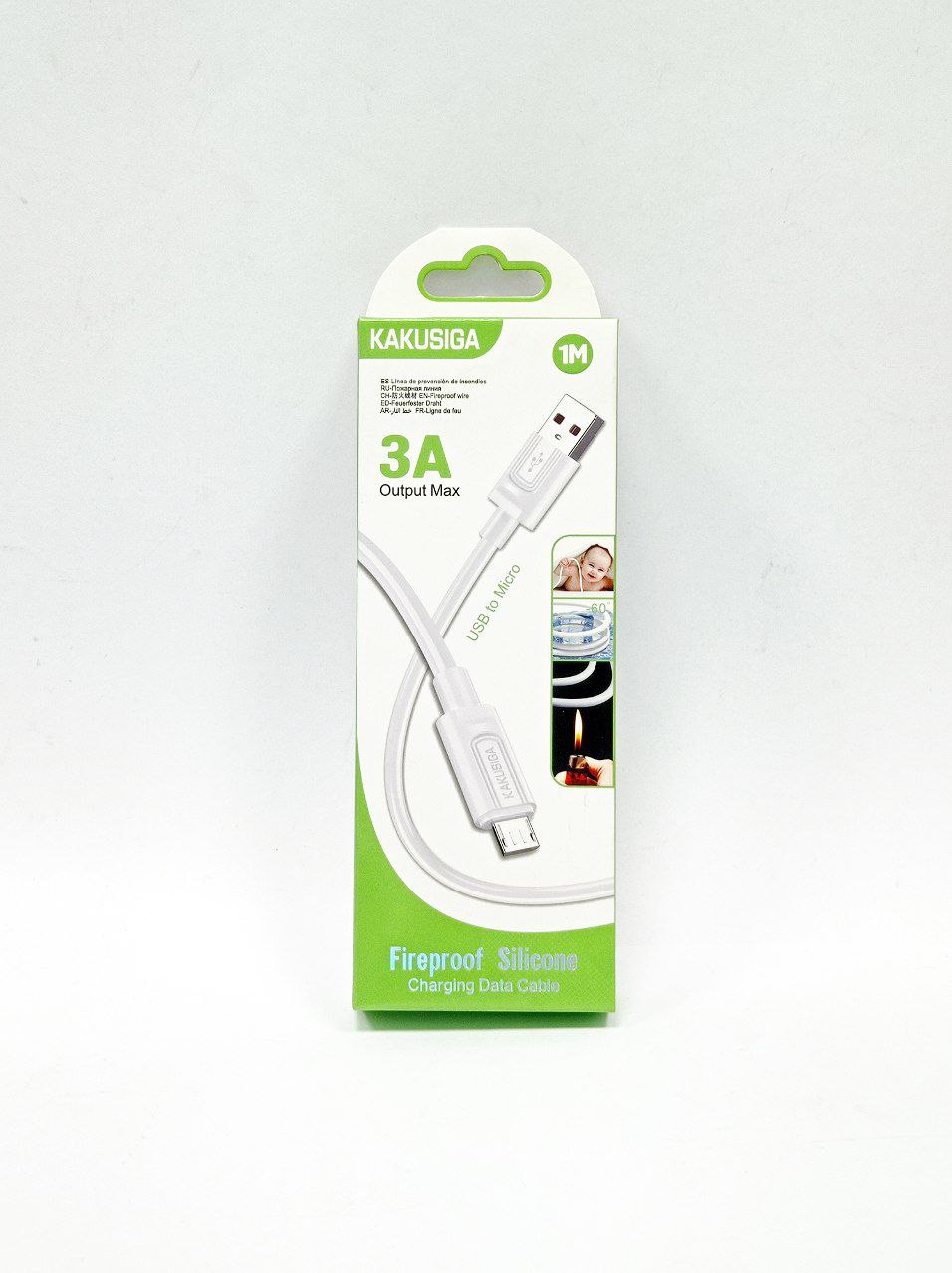 Кабель Kakusiga 3A Output Max USB Micro