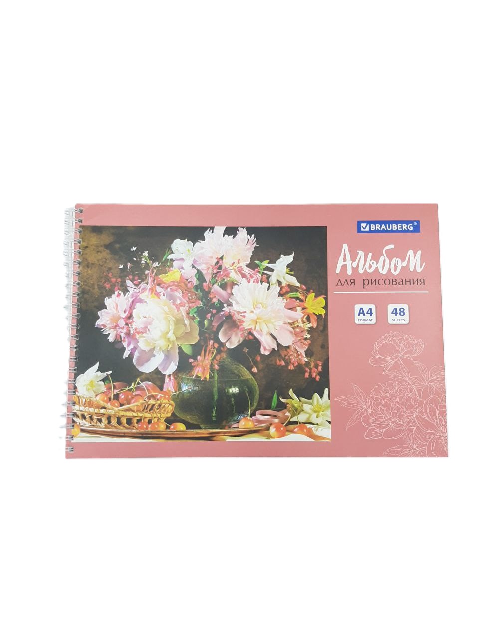 Альбом для рисования на пружине 48 л Brauberg 