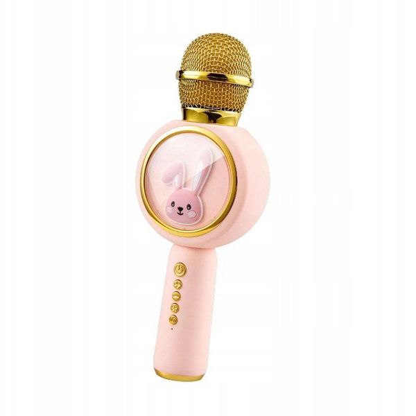 Baby Rabbit X6 Karaoke Speaker Microphone. Розовый