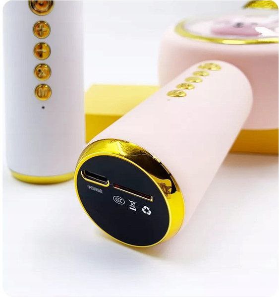 Baby Rabbit X6 Karaoke Speaker Microphone. Розовый