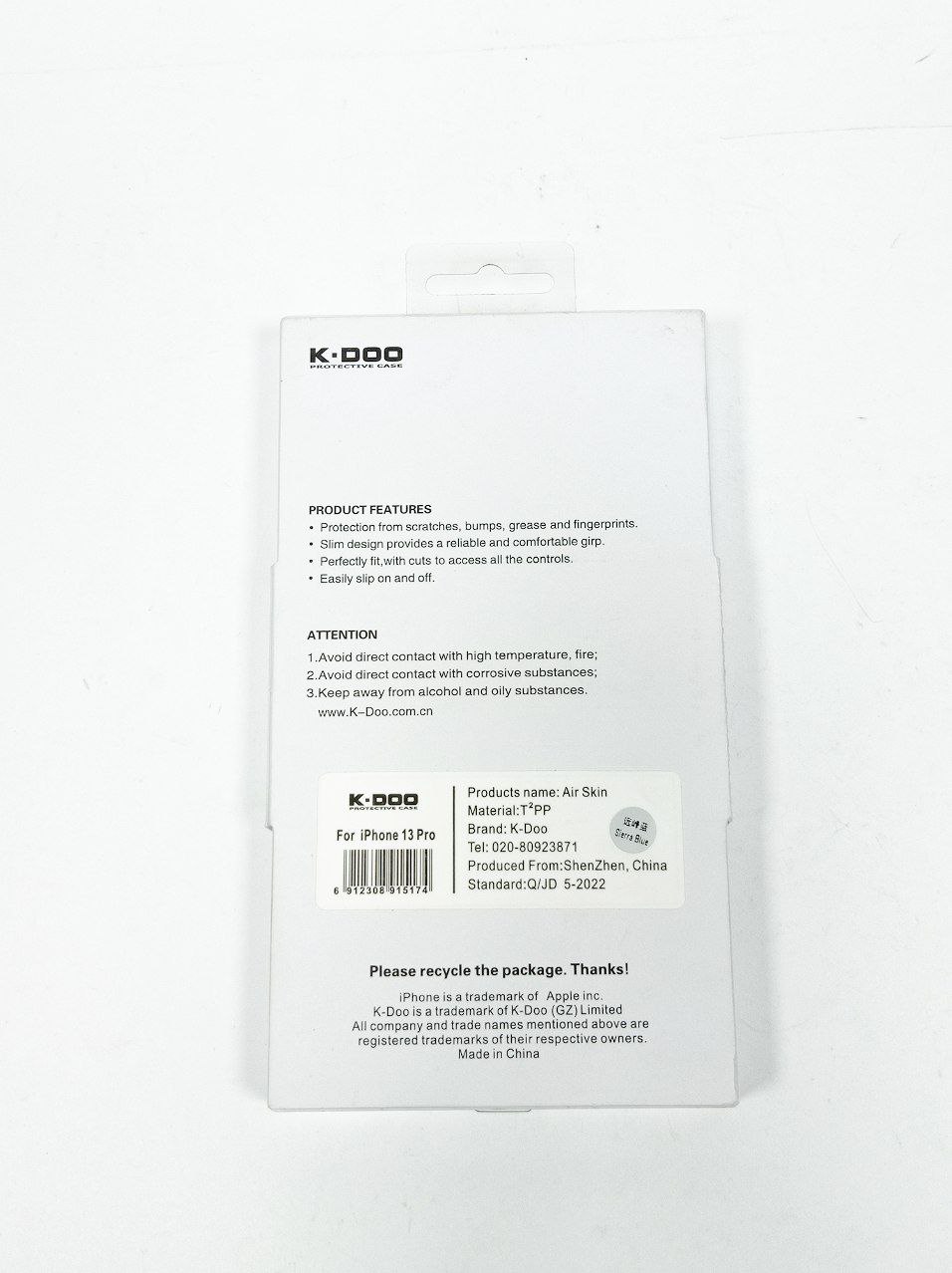 Чехол пластиковый Air Skin IP 13 Pro