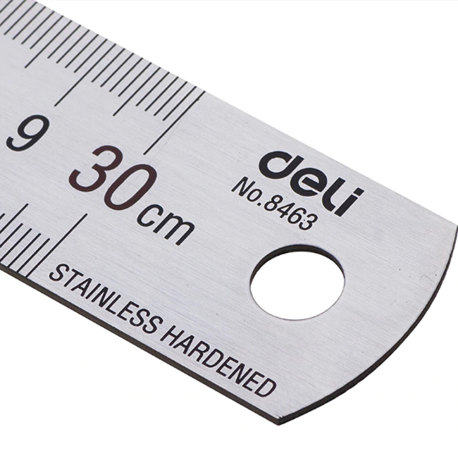 Линейка металлическая 30 см. Deli
