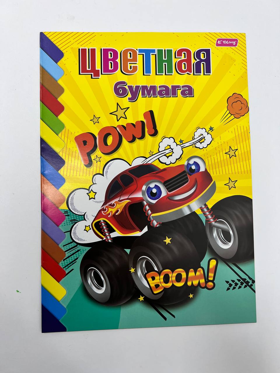 Цветная бумага A4, 6 цв. 16 листов Yalong