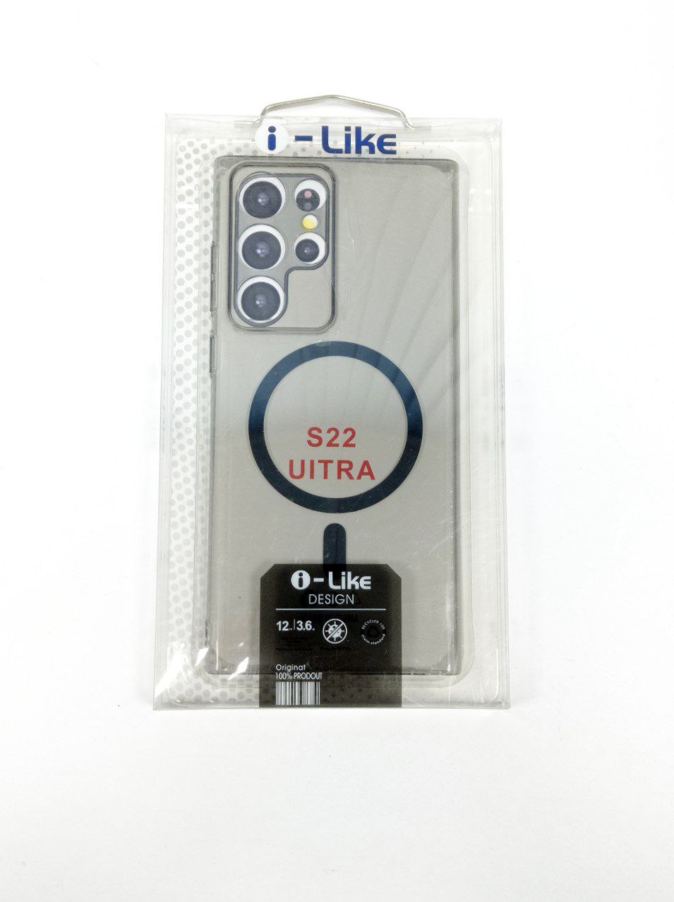 Прозрачный чехол CASE MagSafe S22 Ultra