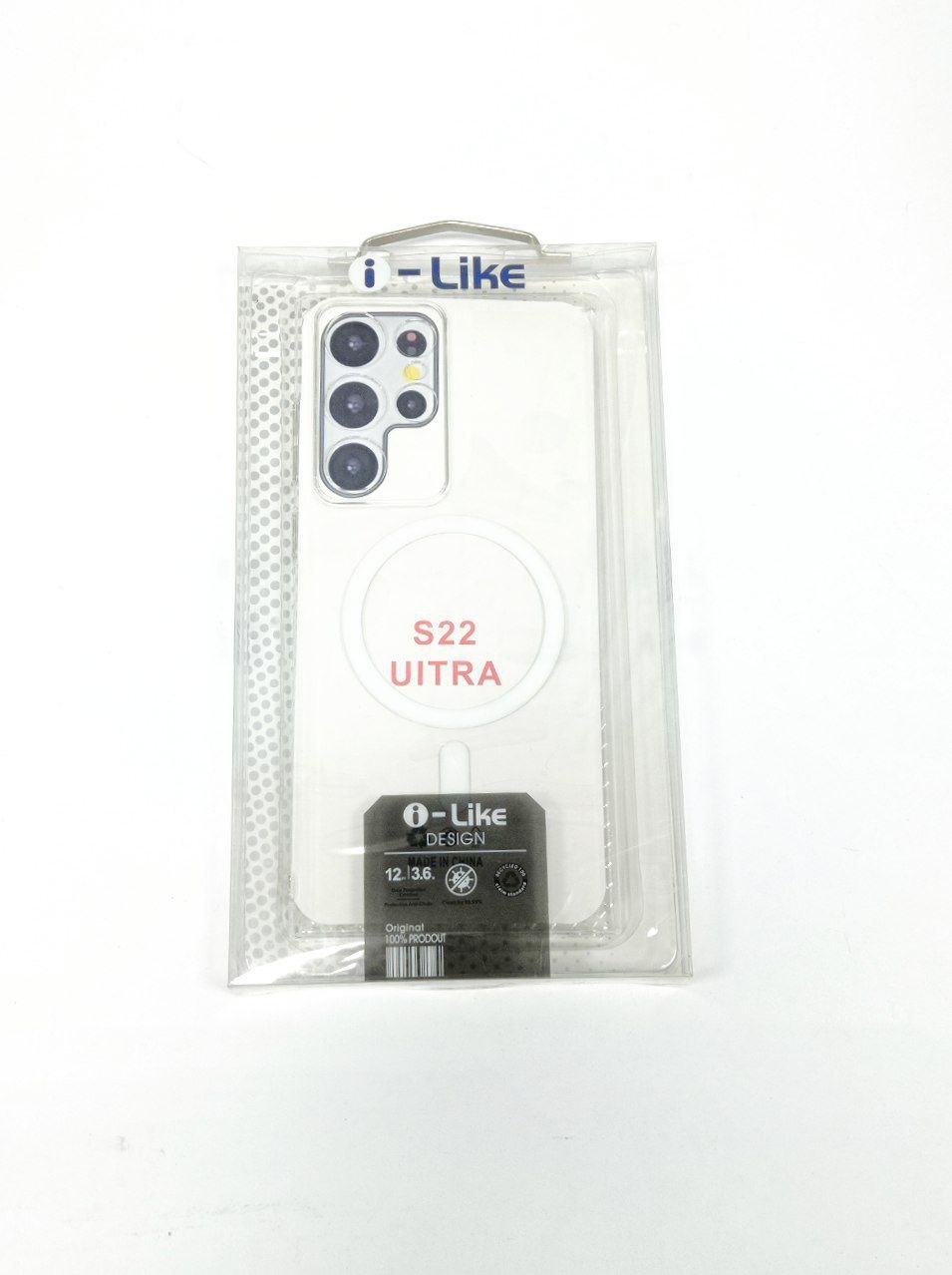 Прозрачный чехол CASE MagSafe S22 Ultra