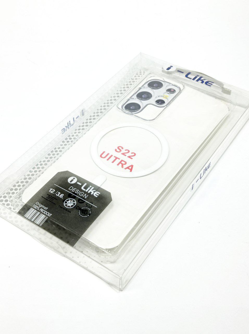 Прозрачный чехол CASE MagSafe S22 Ultra