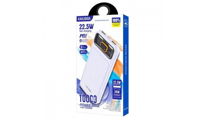Power Bank 10000mAh 22.5W, Белый